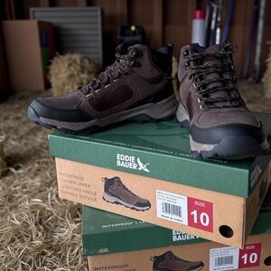 Eddie Bauer Men's Dark Brown Hiking Boots